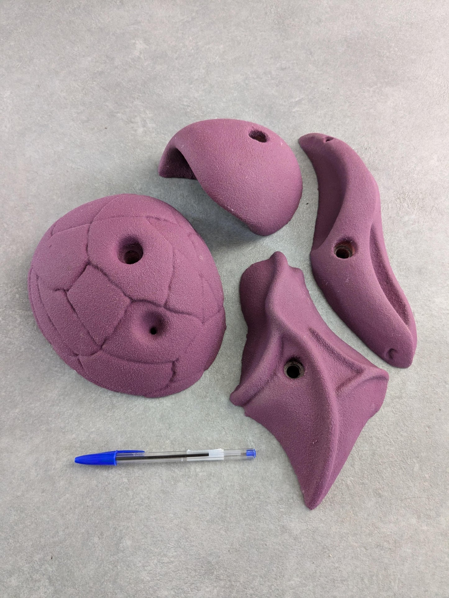 Lot de 4 prises d'escalade reconditionnées